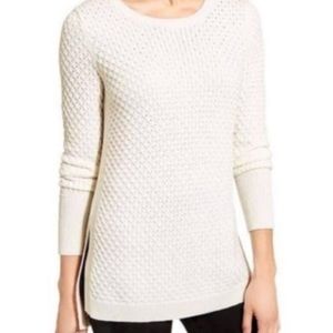 Athleta White Honeycomb Thermal Sweater
